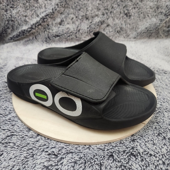 OOFOS OOahh Sport Flex Unisex Black-White US Men’s 9 Women’s 11 - EUR 42 - Picture 1 of 7